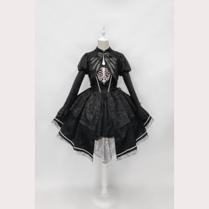 Rose Ribs Gothic Lolita Dress by Alice Girl JSK(AGL58A)